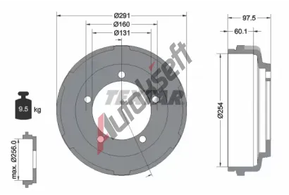TEXTAR Brzdov buben TXT 94024700, 94024700
