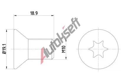 TEXTAR roub brzdovho kotoue TXT TPM0010, TPM0010