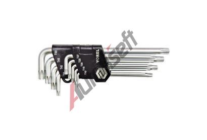 TOYA Sada kl��� TORX 9 ks, T 10-15-20-25-27-30-40-45-50, VOREL TYA 56478, 56478