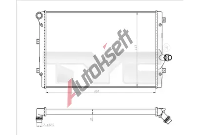 TYC Chladi vody TYC 702-0024-R, 702-0024-R