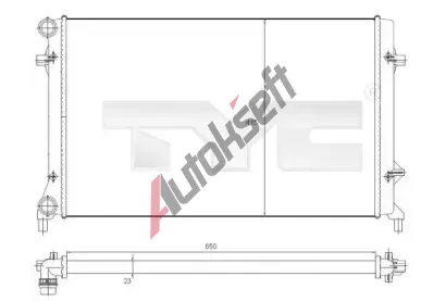 TYC Chladi vody TYC 702-0025, 702-0025