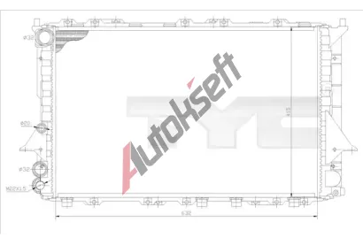 TYC Chladi vody TYC 702-0027, 702-0027