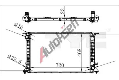 TYC Chladi vody TYC 702-0038, 702-0038