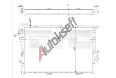 TYC Chladi vody TYC 703-0005-R, 703-0005-R