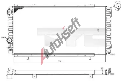 TYC Chladi vody TYC 709-0014-R, 709-0014-R