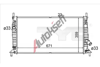 TYC Chladi vody TYC 710-0056-R, 710-0056-R