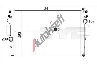 TYC Chladi vody TYC 715-0004-R, 715-0004-R