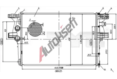 TYC Chladi vody TYC 715-0005, 715-0005