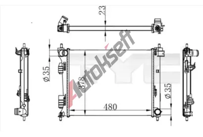 TYC Chladi vody TYC 717-0001, 717-0001