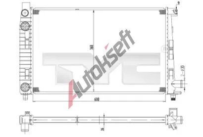 TYC Chladi vody TYC 721-0012, 721-0012
