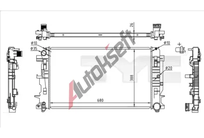 TYC Chladi vody TYC 721-0014, 721-0014