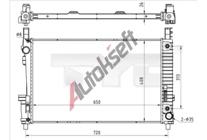 TYC Chladi vody TYC 721-0020, 721-0020