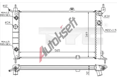 TYC Chladi� vody TYC 725-0002, 725-0002