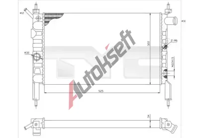 TYC Chladi vody TYC 725-0018, 725-0018