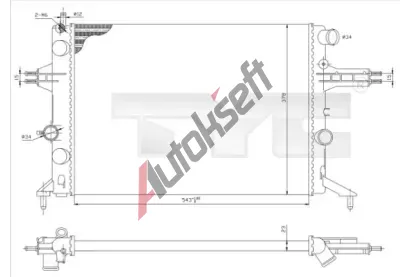 TYC Chladi vody TYC 725-0021, 725-0021