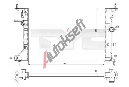 TYC Chladi vody TYC 725-0026-R, 725-0026-R