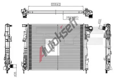 TYC Chladi vody TYC 725-0032, 725-0032