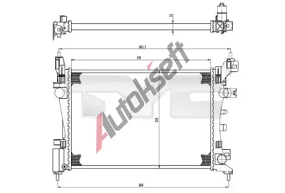 TYC Chladi vody TYC 725-0035, 725-0035