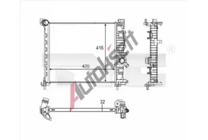 TYC Chladi vody TYC 725-0050-R, 725-0050-R