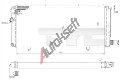 TYC Chladi vody TYC 726-0014-R, 726-0014-R
