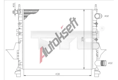 TYC Chladi vody TYC 728-0041, 728-0041
