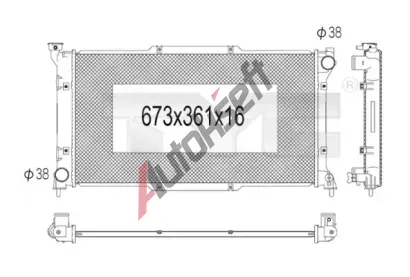 TYC Chladi vody TYC 734-1003, 734-1003