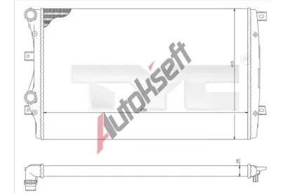 TYC Chladi vody TYC 737-0017-R, 737-0017-R