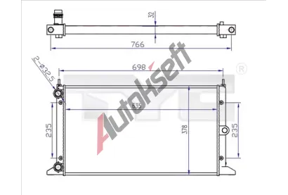 TYC Chladi vody TYC 737-0043-R, 737-0043-R