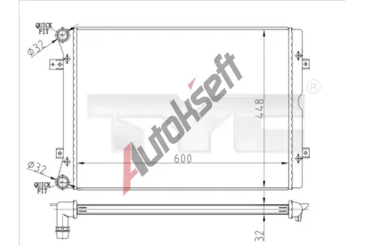 TYC Chladi vody TYC 737-0067-R, 737-0067-R