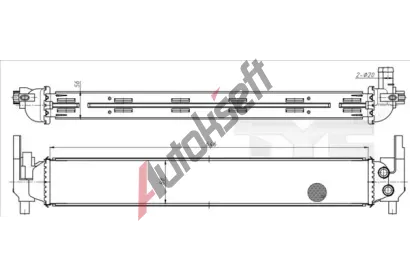 TYC Chladi vody TYC 737-0070, 737-0070