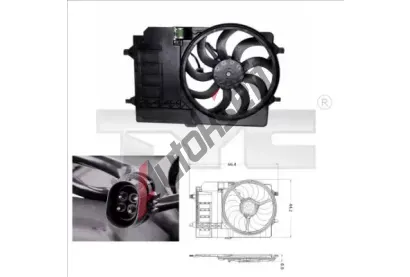 TYC Vtrk chlazen motoru TYC 803-0001, 803-0001