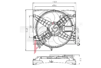 TYC Vtrk chlazen motoru TYC 803-0011, 803-0011