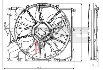 TYC Vtrk chlazen motoru TYC 803-0012, 803-0012