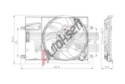 TYC Vtrk chlazen motoru TYC 809-0018, 809-0018