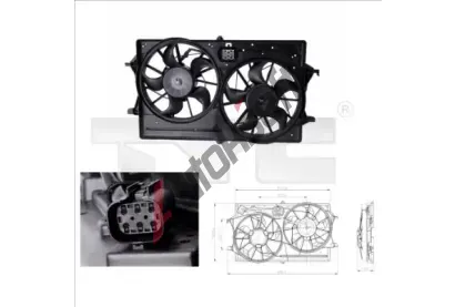 TYC Vtrk chlazen motoru TYC 810-0016, 810-0016