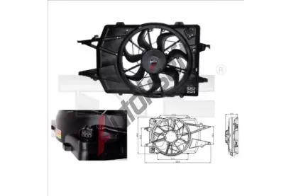 TYC Větrák chlazení motoru TYC 810-0018, 810-0018 TYC Větrák chlazení motoru TYC 810-0018, 810-0018