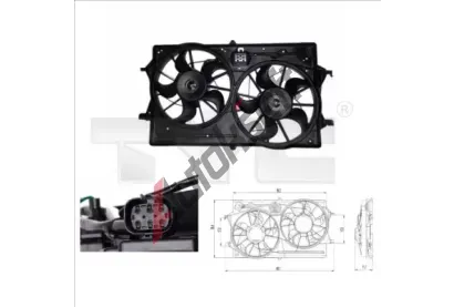 TYC Vtrk chlazen motoru TYC 810-0019, 810-0019