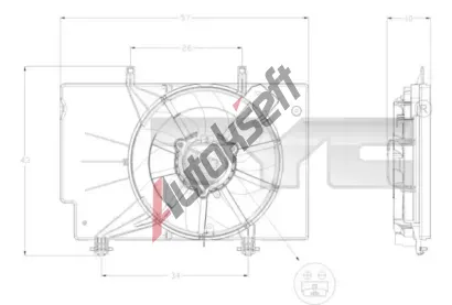 TYC Vtrk chlazen motoru TYC 810-0042, 810-0042