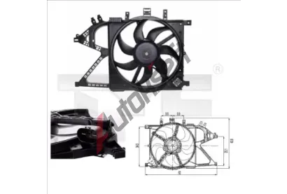 TYC Vtrk chlazen motoru TYC 825-0007, 825-0007