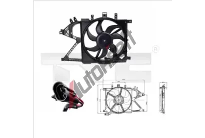 TYC Vtrk chlazen motoru TYC 825-0008, 825-0008