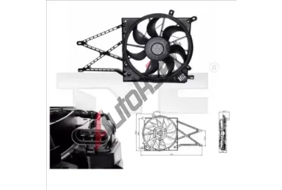 TYC Vtrk chlazen motoru TYC 825-0011, 825-0011