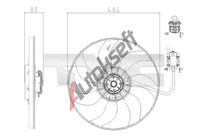 TYC Vtrk chlazen motoru TYC 825-0019, 825-0019