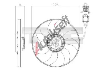 TYC V�tr�k chlazen� motoru TYC 825-0020, 825-0020