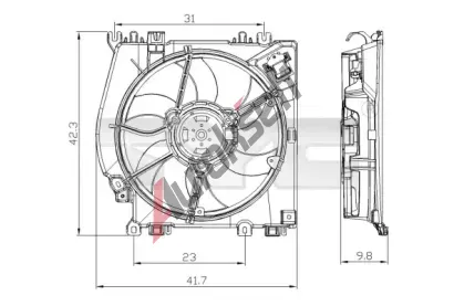 TYC Vtrk chlazen motoru TYC 828-0001, 828-0001