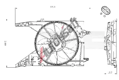 TYC Vtrk chlazen motoru TYC 828-0002, 828-0002
