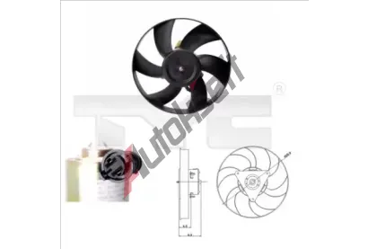 TYC Větrák chlazení motoru TYC 831-0005, 831-0005 TYC Větrák chlazení motoru TYC 831-0005, 831-0005