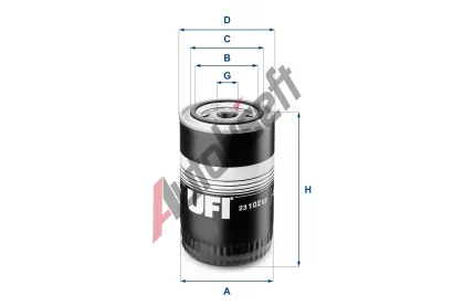 UFI Olejov� filtr UFI 23.102.02, 23.102.02