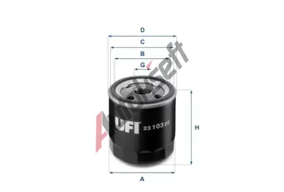 UFI Olejov filtr UFI 23.103.00, 23.103.00