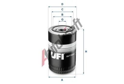 UFI Olejov filtr UFI 23.110.02, 23.110.02