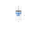 UFI Olejov� filtr&nbsp;&dash;&nbsp;UFI 23.117.00